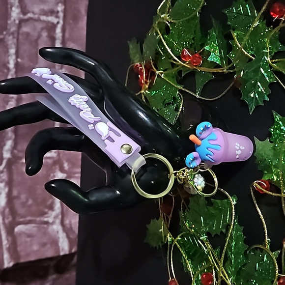 unbranded Accessories - Purple 🎁 & Blue Cute Bag Charm/Key Ring Holder